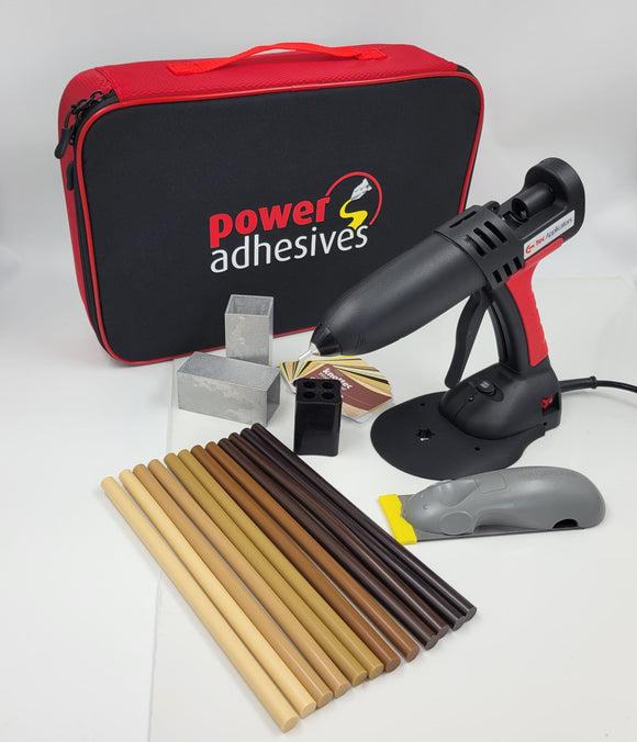 Power Adhesives Tec 830-12 Knottec Professional Wood Repair Glue Gun Kit