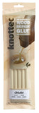 Cream Wood Knot Filler Glue, 5 Stick Pack